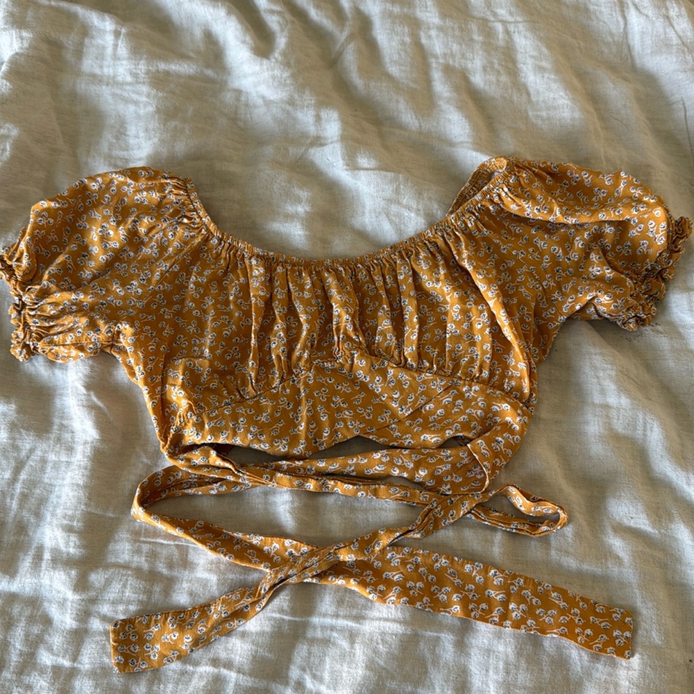 Yellow Women’s crop top